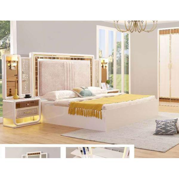 Наборы короля Размера Спальни Дома Мебели MDF деревянной панели белые