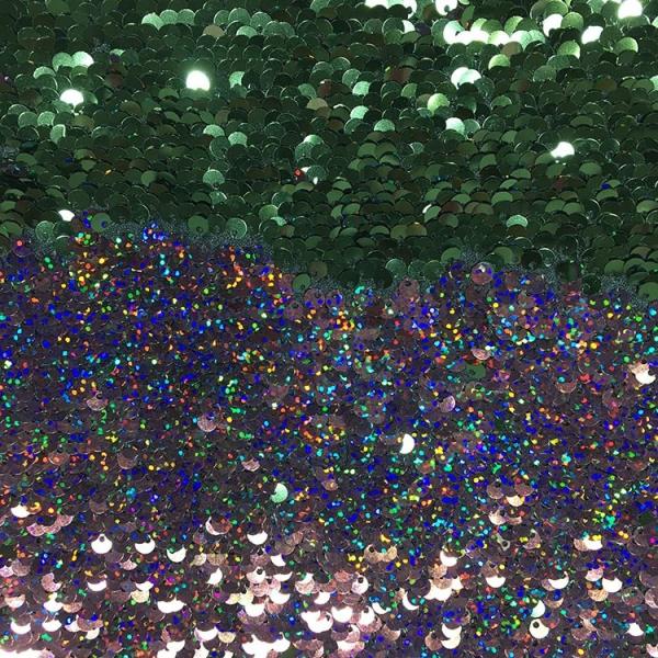 Custom Made Glitter Sequin Fabric 50D*75D Poly Composition No Fade