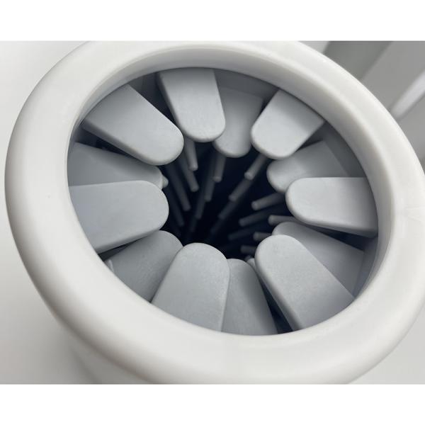 Limpiador de patas de perro de 360 grados Taza Blanca de silicona para perros