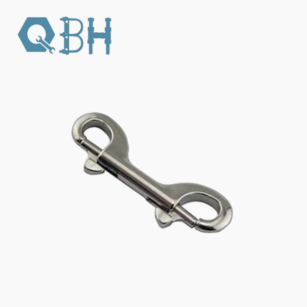 304 de aço inoxidável o parafuso dobro da extremidade grampeia o gancho instantâneo resistente de 100mm para a corrente do animal de estimação