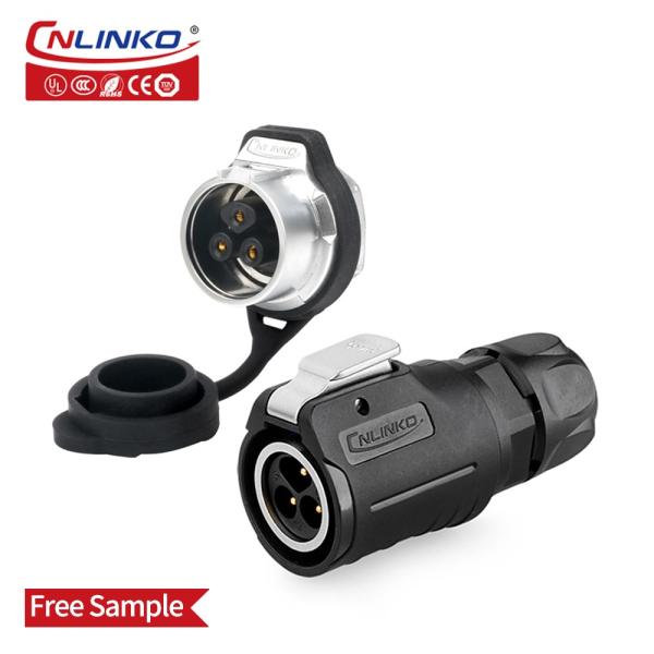 CNLINKO LP16 Power Function signal Generator Male Female Series Waterproof 3 Pin Aviation Industrial Power Connector 10A 400V
