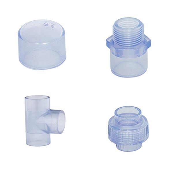 Socket Thread Clear Transparent UPVC PVC Valve Union Fitting DN15 To DN100
