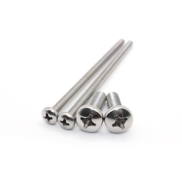 DIN7985 SS304 Stainless Steel Phillips Cross Recessed Round Pan Head Machine Screw