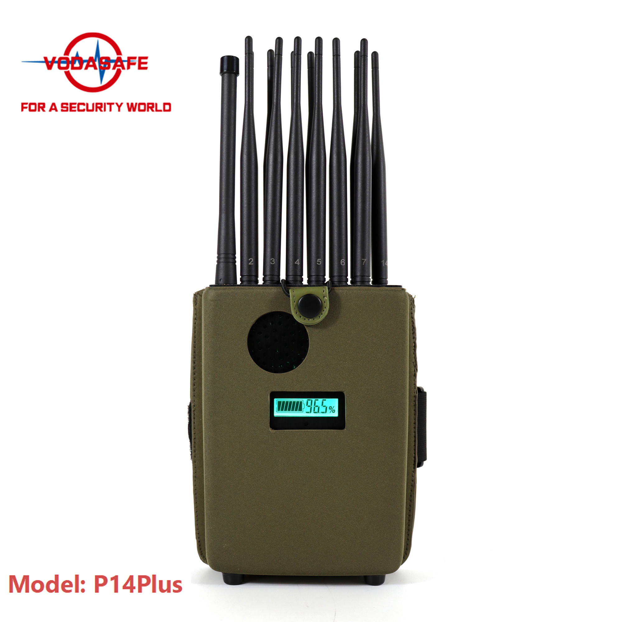 Блок Jammer диапазонов компактного размера 14 Jammer сигнала мобильного телефона Vodasafe 2G 3G 4G 5G