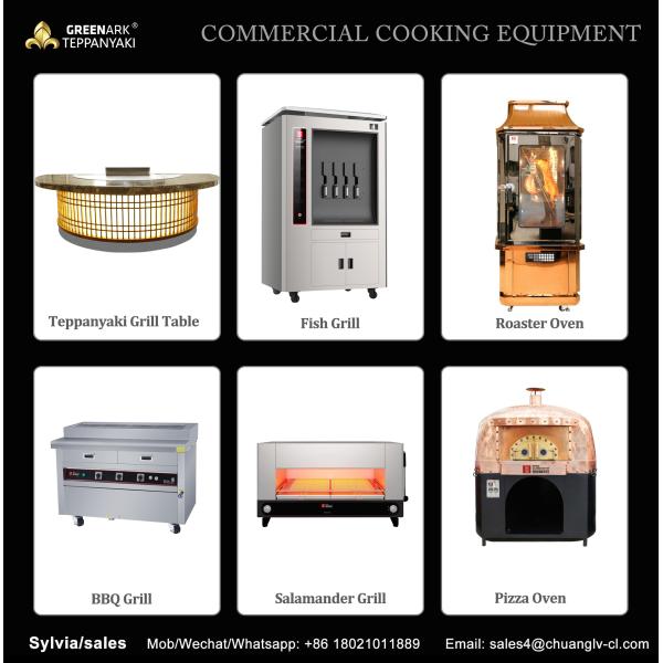 GREENARK Коммерческое кухонное оборудование Электрическая теппаньяки гриль для ресторана-буфета