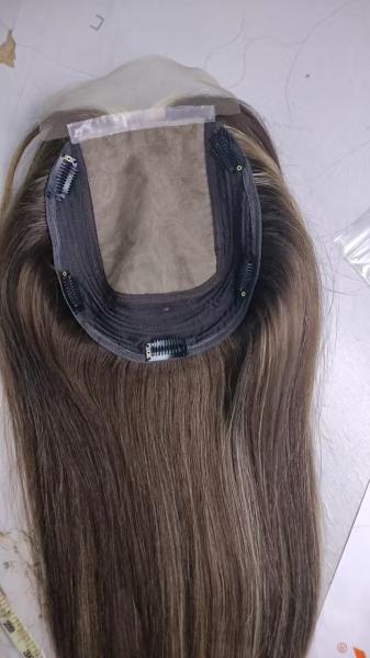 Ready to Ship Large Base 7x8 8x9 9''*9'' 9x10 Jewish Silk Base Topper Top Virgin Human Hair for Women 14-18inches Length