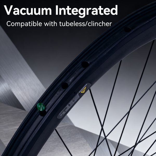 High-Profile 50mm Depth Carbon Fiber V Brake Wheelset with Customizable Decal for Road Bikes