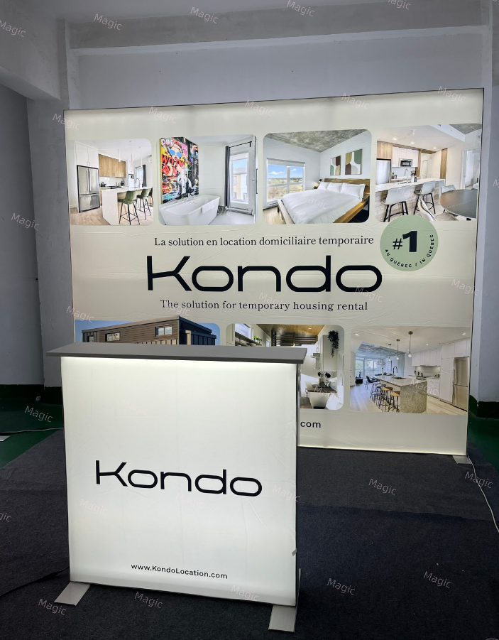 SEG Fabric Lightbox Booth 10x20ft Backlit Trade Show Display