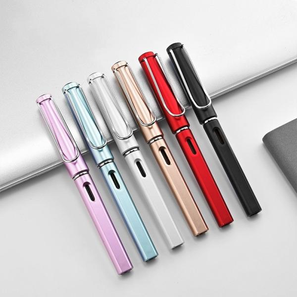 Plastic Student Exam Fountain Pen Colorful 0.5mm Business Advertising Neutral Pen