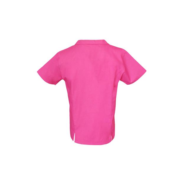 150 GSM Lapel Medical Uniform Scrubs With White Zipper And Pricess Seam