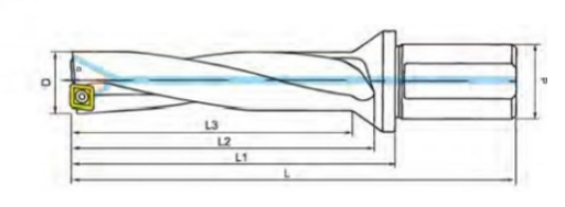 High Flexibility U Drill For Cnc Letter U Drill Bit 3×D For Various Machining Applications