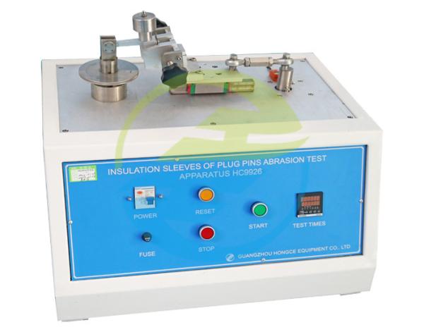 IEC 60884 Plug Insulation Sleeve Abrasion Tester 30 Cycles/Min 9mm Stroke