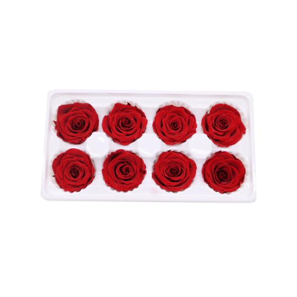 Indoor Decoration Beautiful Preserved Rose Heads Customized Color
