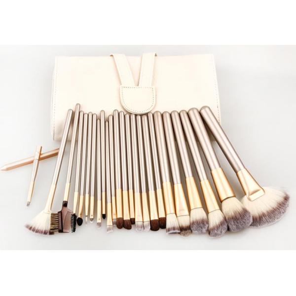 2016 best sells 12pcs cosmetic brush set silver nylon hair with PU bag