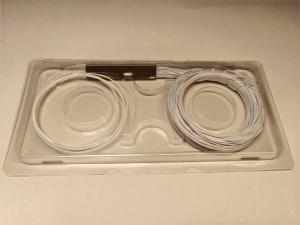 Transparent blanc nu 1m 1.5m de couleur de Mini Tube 250um 0.9mm de diviseur de