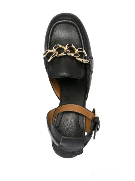 JBPH0303 Black BSCI Ladies Block Heel Sandals Super Light Rubber Sole