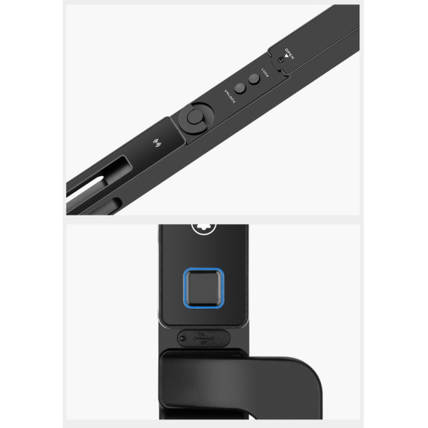 Face Recognition Fingerprint Lock 35MM Narrow Bezel Cell Phone Tuya Aluminum Door Code Lock Automatic Smart Door Locks