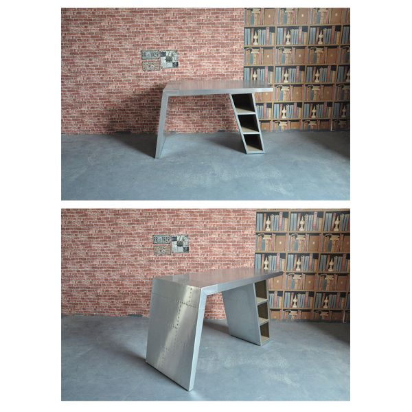 Nidea #8312 Customization Industrial Vintage Handmade Aluminum Console Table Home Office Studio Desk Durable for Wing Furniture