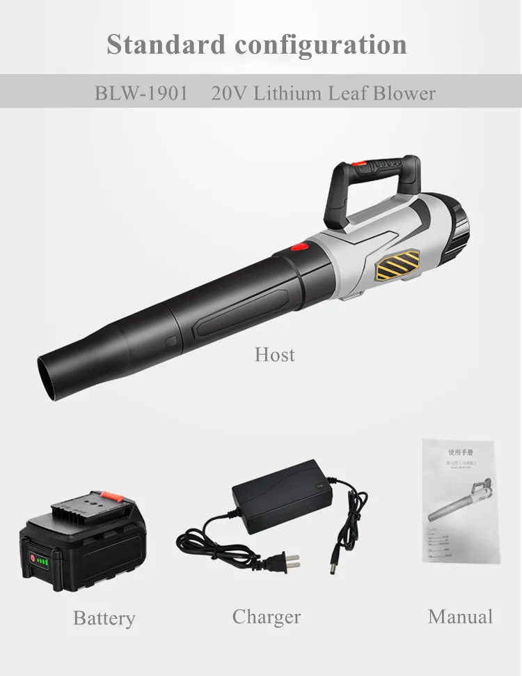 Electric Cordless Garden Leaf Blower Battery Powered For Lawn Care