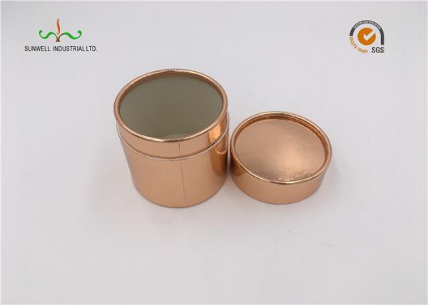 Brown Color Custom Cardboard Tube Packaging Paper Cylinder Box SGS ISO RoHs