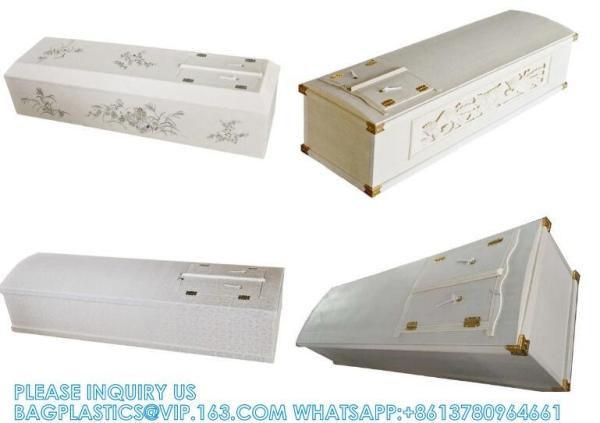 Wholesale Japanese Funeral Supplies Flat Surface Foldable Paulownia Wooden Casket Coffin