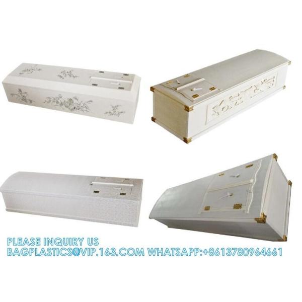Wholesale Japanese Funeral Supplies Flat Surface Foldable Paulownia Wooden Casket Coffin