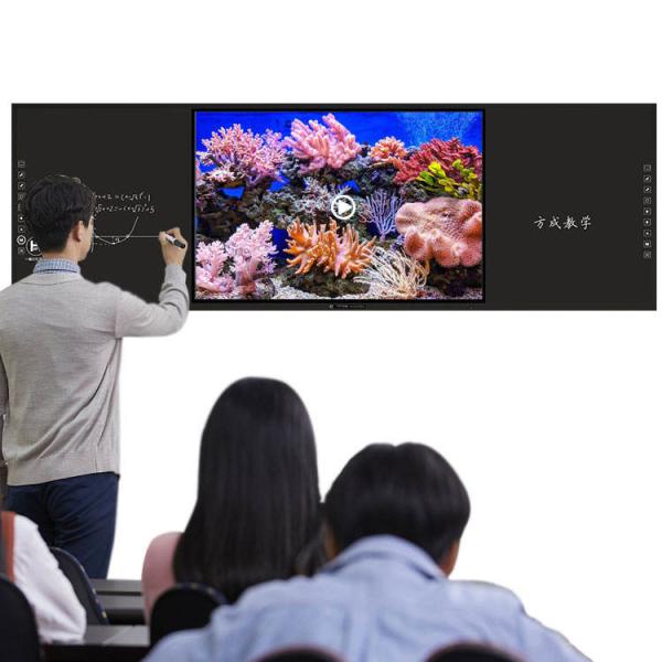 75 Inch 4K Interactive Smart Digital Blackboard with Dual OS for School Teaching