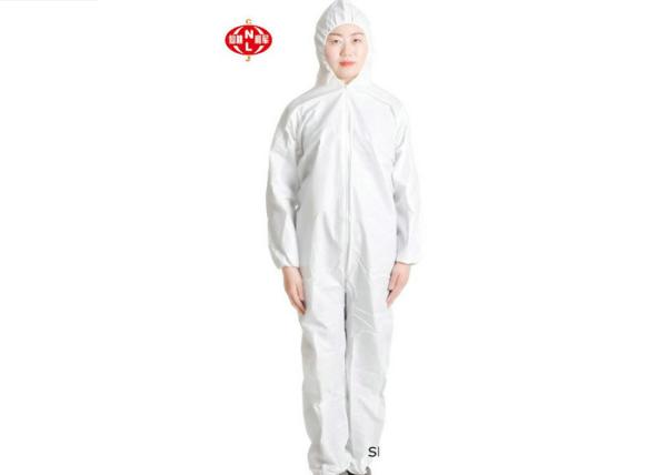 Waterproof breathabe disposable protective hooded nonwoven Coveralls
