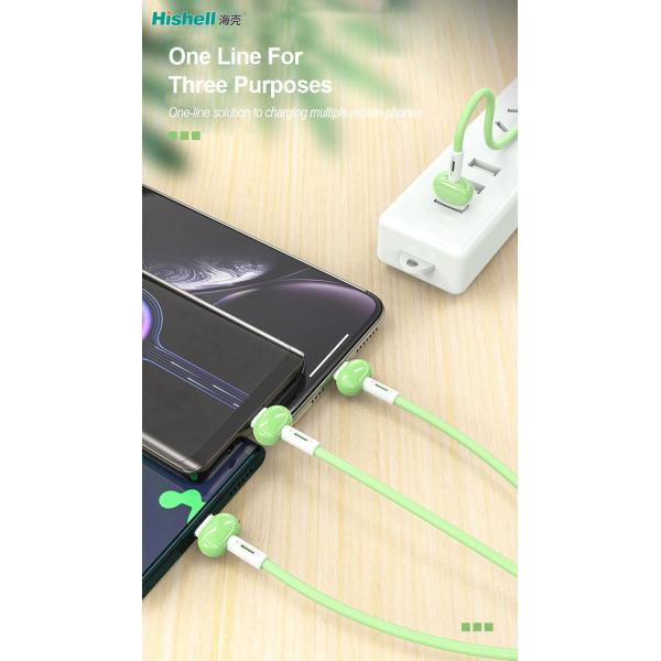 Кабель данным по мобильного телефона Multiscene Stainproof, шнуры длины 1.2M поручая для телефонов