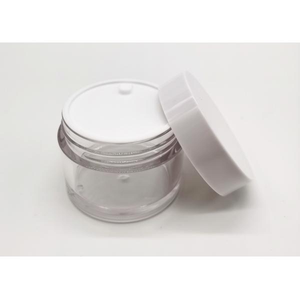 Round 50g PET Cosmetic Bottles For Facial Care Packaging
