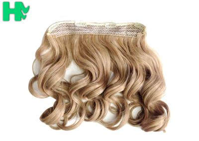 Heat Friendly Natural Curly Hair Wigs Double Weft Clip In Hair Extensions