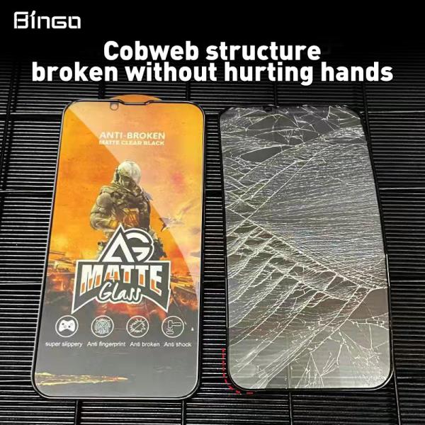 Anti Finger AG Matte 3d Impact Screen Protector For IPhone 14 Pro Max