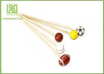 Football Shape Decorative Food Toothpicks Fruit On Cocktail Sticks Natural Color