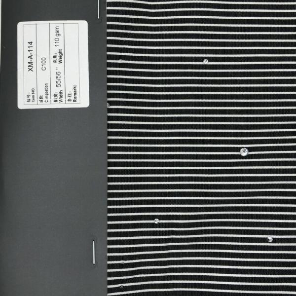Quality 110gsm 100% Cotton Stripes T-shirts Wholesale Heavyweight Oversized Tshirt Custom Women's T Shirt