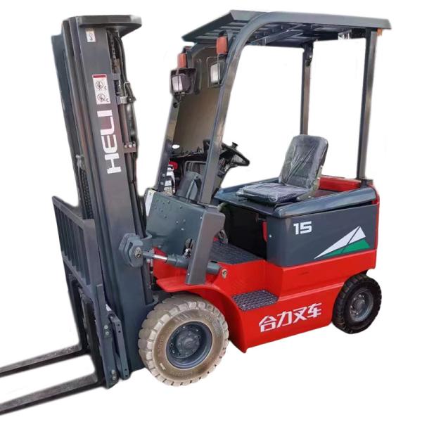 Hydraulic Service Brake 3m CPD15 1.5 Ton Heli Used Electric Forklift for Your