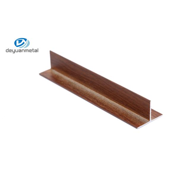 6063 T Slot Extruded Aluminum , 6063 aluminium profile t shape powder coating wood grain