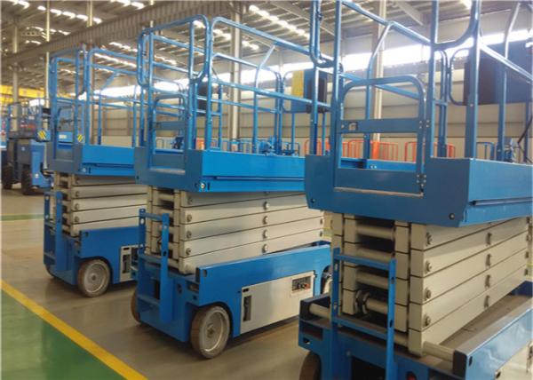 Smooth Deceleration Motorized Scissor Lift Multiple Disc Brakes 270mm*830mm Table