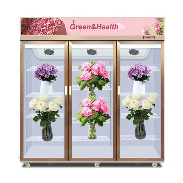 Чистосердечные стеклянные цветки двери R22 охлаждая витрину дисплея