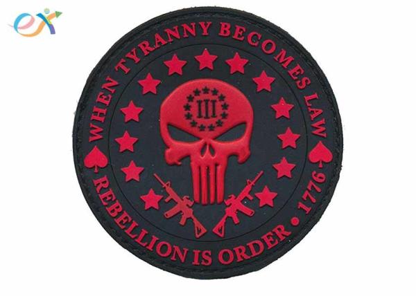 Squad Pvc Morale Patches Men ' S Three Percent Tyranny Punisher Liberty