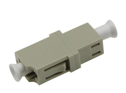 LC simplex Fiber Optic Adapters  , Fiber Network Adapter Beige Color