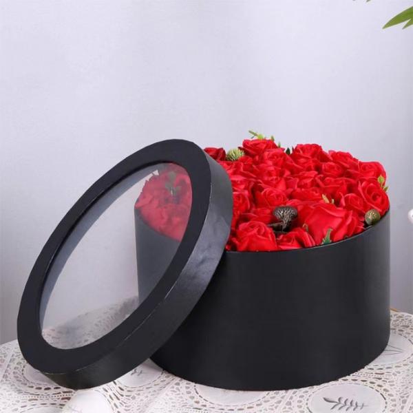 Caixa de flores de presente de casamento impressa sob medida Caixa de papel duro resistente de papelão caixa vazia para presente