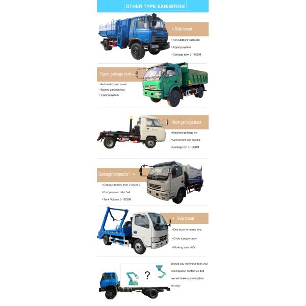 ISUZU FVR 240hp Garbage Truck With Compactor 15000L Steel Sanitation