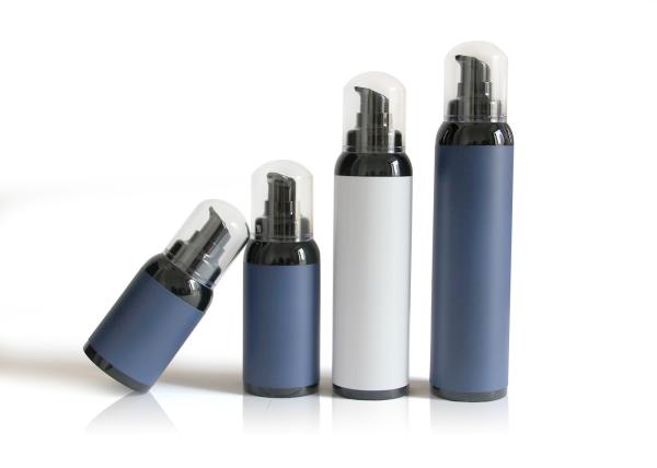 Classic White Empty Airless Cosmetic Bottles With Hot Stamping Surface