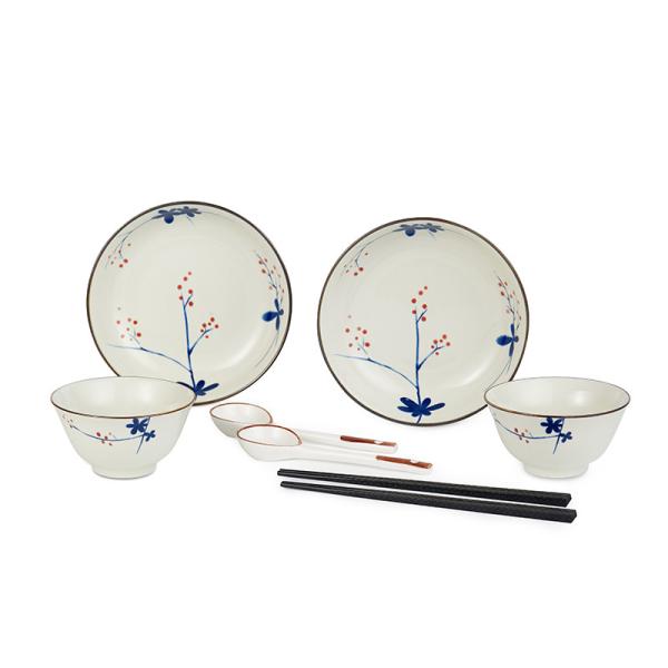 Listo para el envío en stock elegante conjunto de vajilla de cerámica en estilo moderno y colores personalizados