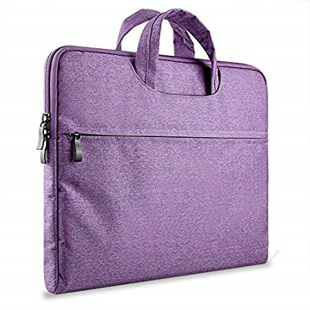 14-15.4 Inch Waterproof Laptop Carrying Case Oxford Fabric With Handle Purple