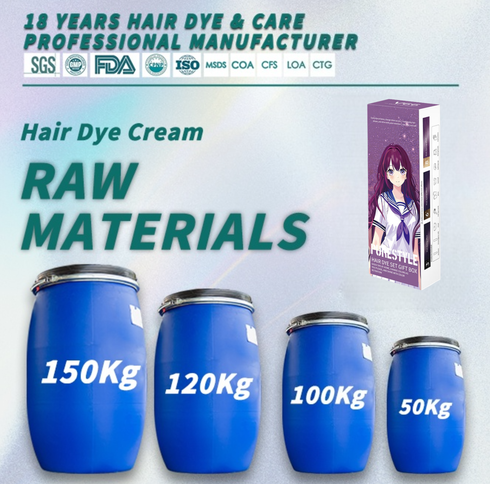 OEM Hair Dye Factory Semi Permanent Home Hair Dye With Hair Color Developer Organic Hair Colour