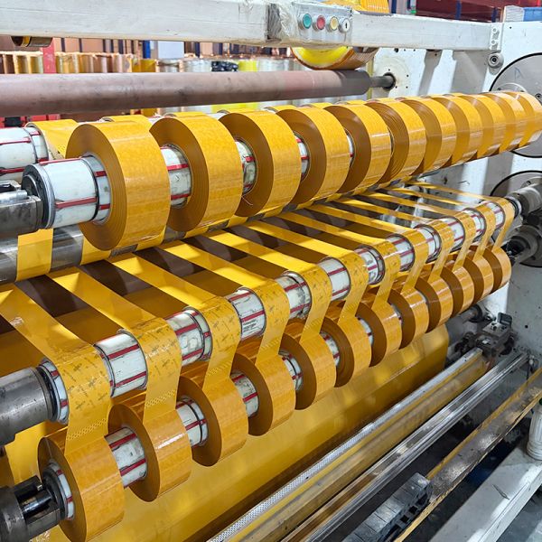 50μ Thickness Yellowish Packaging Tape 55mm X 150y For Carton Sealing
