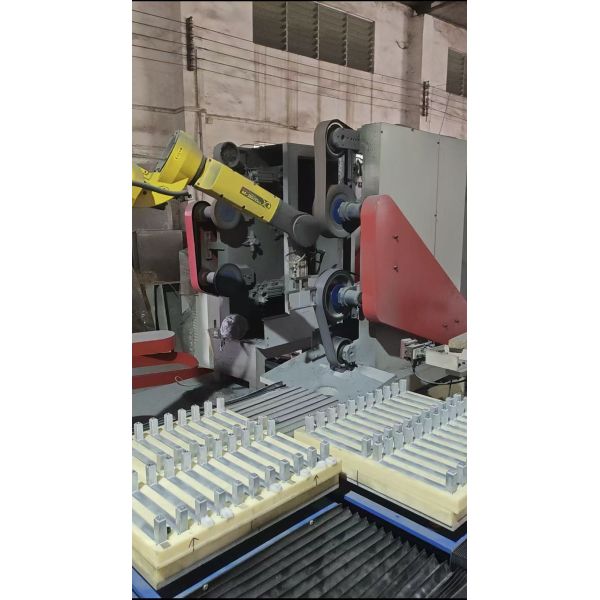 Surface Finishing Robotic Grinding Cell Adaptive Force Control for Zinc Alloy Hardware Handles