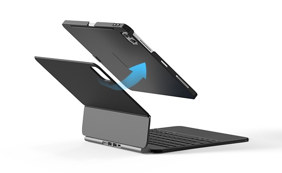 New Magic Keyboard Case for iPad (A16) 11 (2025) 10th(2022) 10.9 4-in-1 Hub Expansion Magnetic Smart Connector OEM ODM