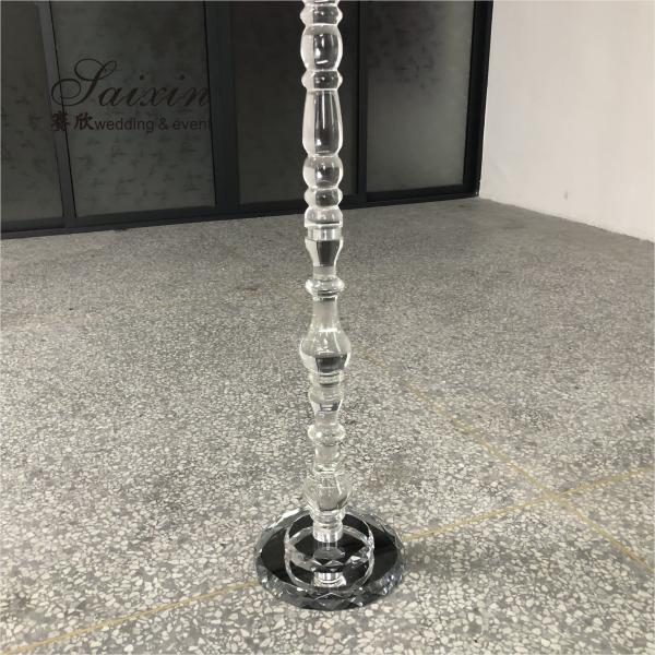 ZT-292 Hot sale wedding decoration floor standing tall crystal candelabra